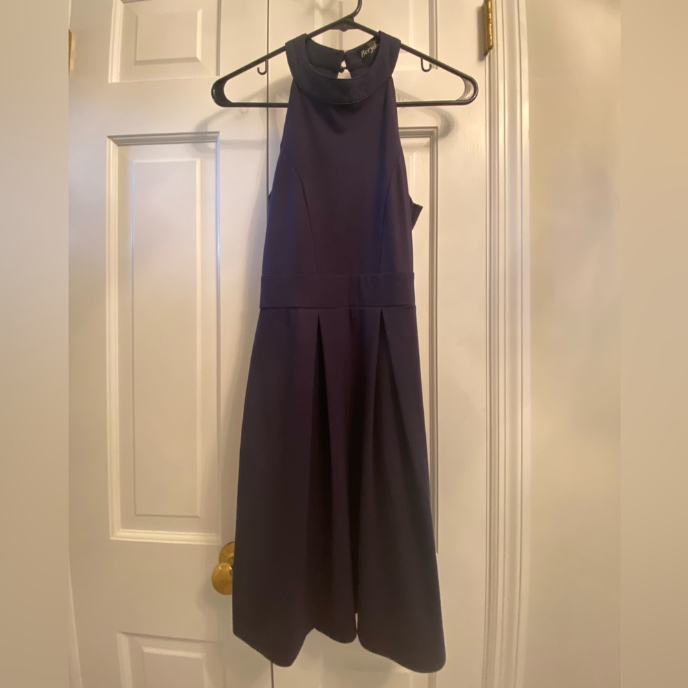 Amazon Women’s Halter Neck, Backless Dress in Navy